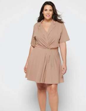 En Saison Beverly Cut Out Mini Dress Plus Size 2X